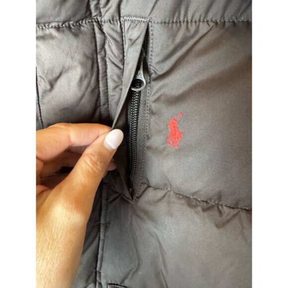 Polo Ralph Lauren Jacket Boys 6 Brown Ripstop Down Hooded Puffer Coat Outdoor‎ - Picture 6 of 15